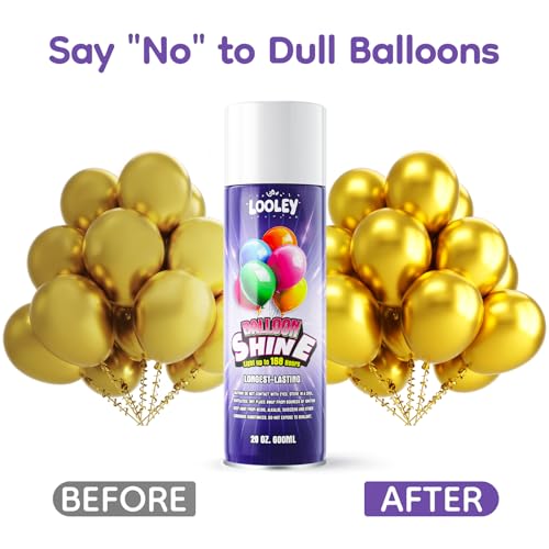 LOOLEY Pro Balloon Shine Spray 20 floz 7 Days Ultra Lasting High Gloss Spray for Latex Balloons NoWipe Waterproof and FragranceFree Formula Perfect for Outdoor Balloon Party and Event Decor - Image 3