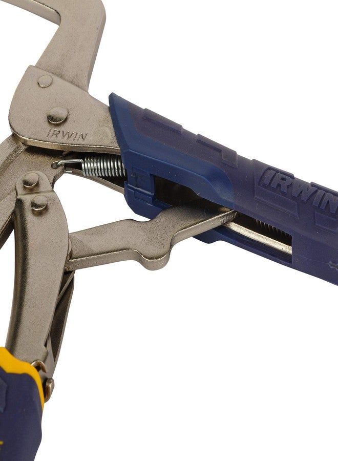 IRWIN Tools VISE-GRIP Fast Release Locking C-Clamp, Regular Tips, 11-inch (19T) - Image 5
