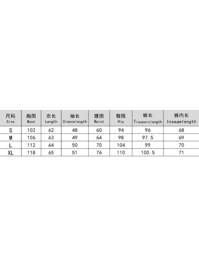 NIBEMINENT Fashion Button-up Stand Collar Long-sleeved Sweatshirt Top + Cuffed Pants 2-piece Set Women Pure Color Casual Autumn Suit Female - Image 4