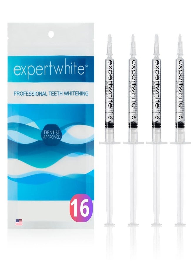 Expertwhite 16% Carbamide Teeth Whitening Gel Made in The USA for Sensitive Teeth (4 gels, 3cc Each). The Best Gel for Bright White Teeth is Used with Any Trays. - Image 1
