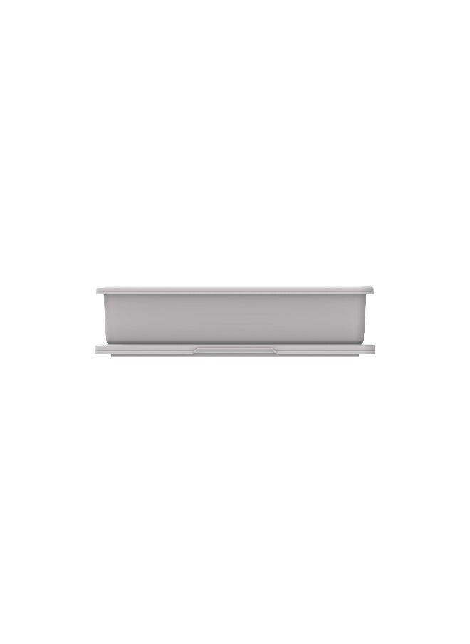 Cosmoplast Deluxe Plastic Dish Rack with Drainer (Grey)  - Image 4