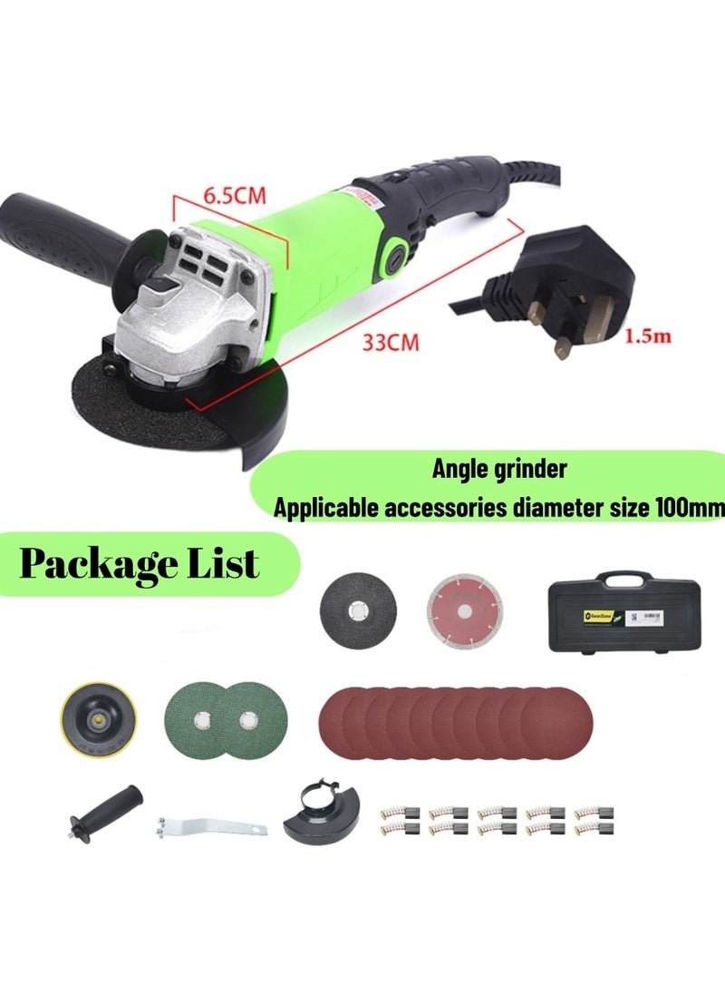 Angle miller 950W with adjustable speed, Grinding diameter 100 mm with Angle Mill Multifunctional Switching Head set - pzsku/Z8F337E38FFCDCD75662CZ/45/_/1729695855/db7b9d37-5656-44d8-a025-4aff2fbc2449