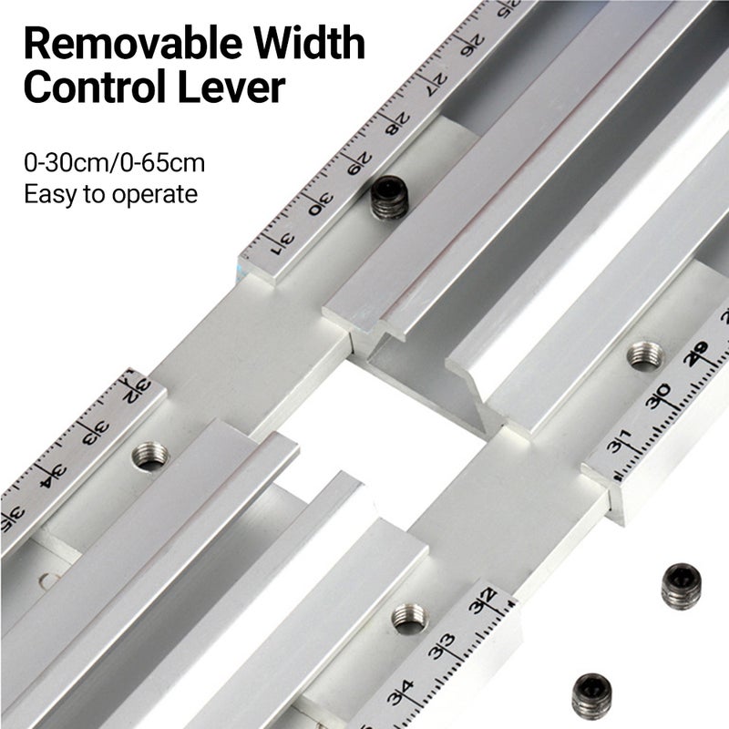 Rip Fence: 0-65cm Cutting Range Aluminum Alloy Guide - Precise Scale Circular Saw Fence for Woodworking Enthusiasts & DIY Projects - Image 3