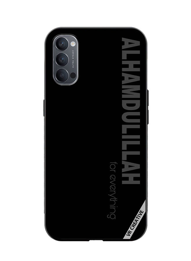VR CREATIVE Protective Case Cover For Oppo Reno4 Pro 5G Alhamdulillah For Everything Design Multicolour - Image 1