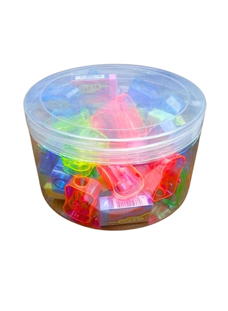 Terabyte Eraser And Sharpners Mix Assorted Colors 48pcs  - Image 1