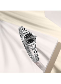 NAVIFORCE Elegant Women's Quartz Watch Classic Tonneau-Shaped Dial with Roman Numerals Stainless Steel Bracelet Sparkling Hour Markers Fashionable Timepiece for Everyday Wear and Special Occasions  - Image 3