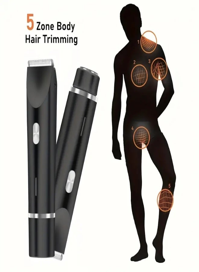 AROAQ 2-in-1 Dual Head Electric Shaver & Trimmer – Rechargeable USB Hair Clipper with Adjustable Length, Bikini Trimmer & Multipurpose Grooming Tool for Face, Arms, Thighs & Body – 400mAh Battery , Purple - Image 2