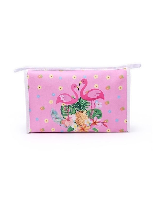 NIBEMINENT Travel PU Leather Cosmetic Bag Organizer Multicolour