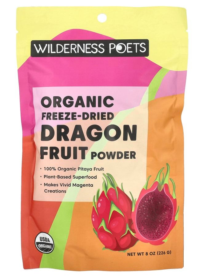 Wilderness Poets - Organic FreezeDried Dragon Fruit Powder 8 oz (226 g) - Image 1