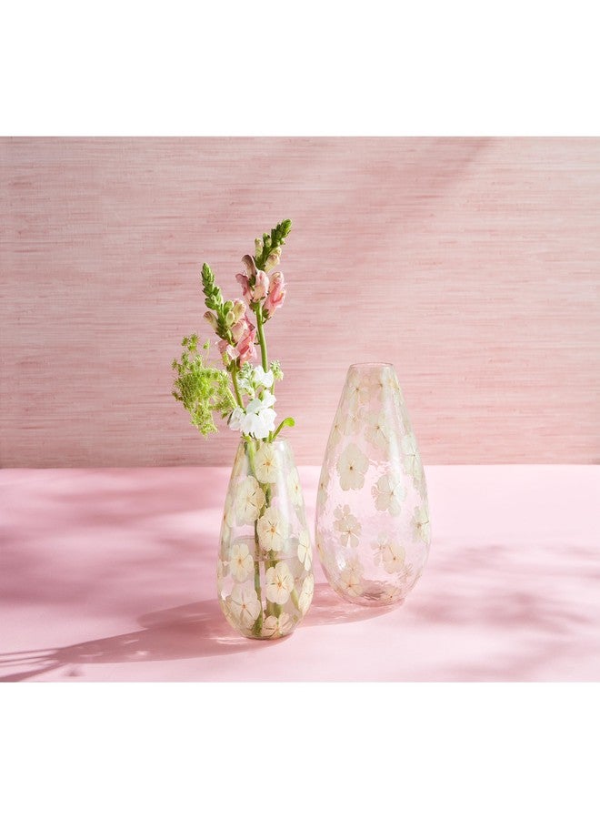 Mud Pie Large Pressed Flower Vase; Large 9" x 6" Dia - Image 2