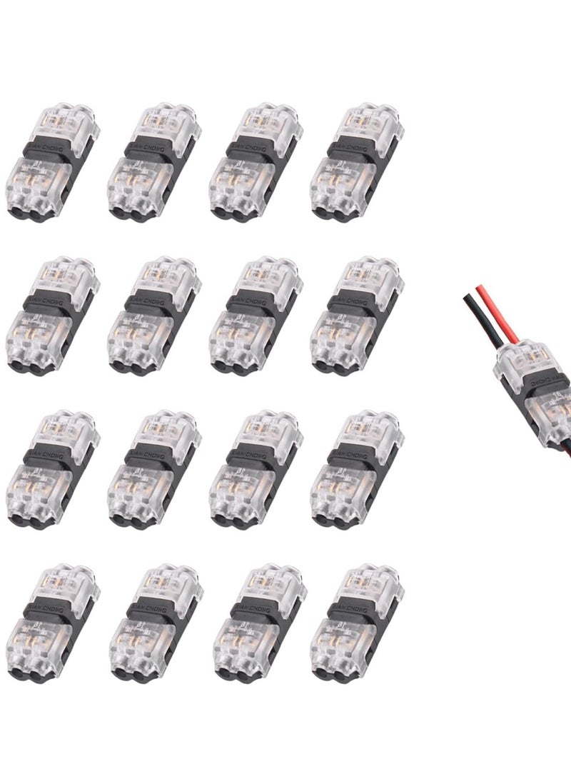 SOLARAE Low Voltage Wire Connectors, Wire Tap 20-24 Gauge Wire Connectors Splicer, I Type 2 Pins - 16 Pack - Image 1