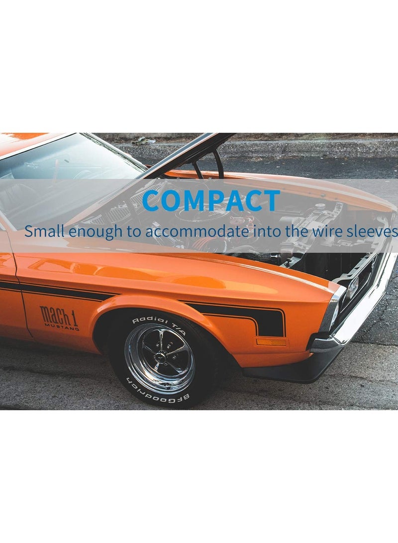 SOLARAE Low Voltage Wire Connectors, Wire Tap 20-24 Gauge Wire Connectors Splicer, I Type 2 Pins - 16 Pack - Image 4