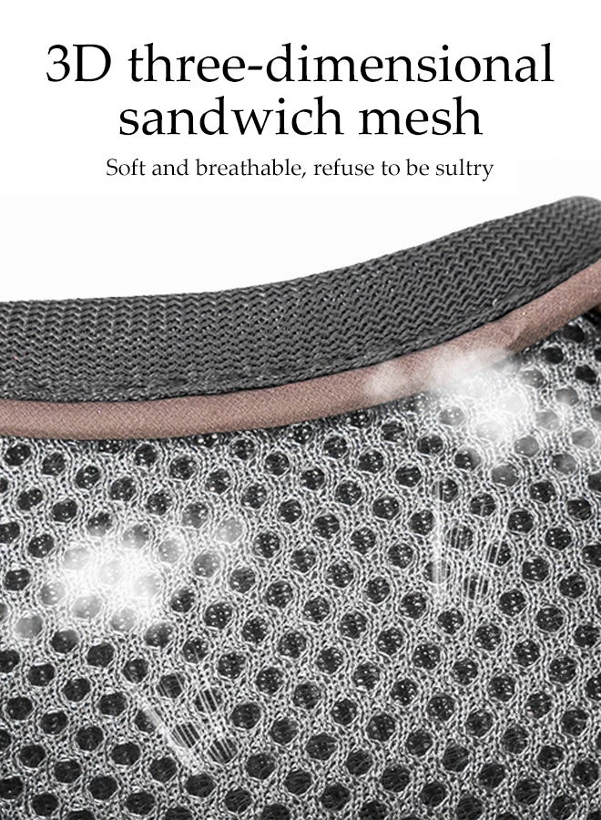 Dog Harness and Leash Set for Small Medium Large Dogs ,Adjustable And Breathable Chest-Back Style Pet Leash,Reflective Harness for Small Dogs and Cats (Grey) - Image 4