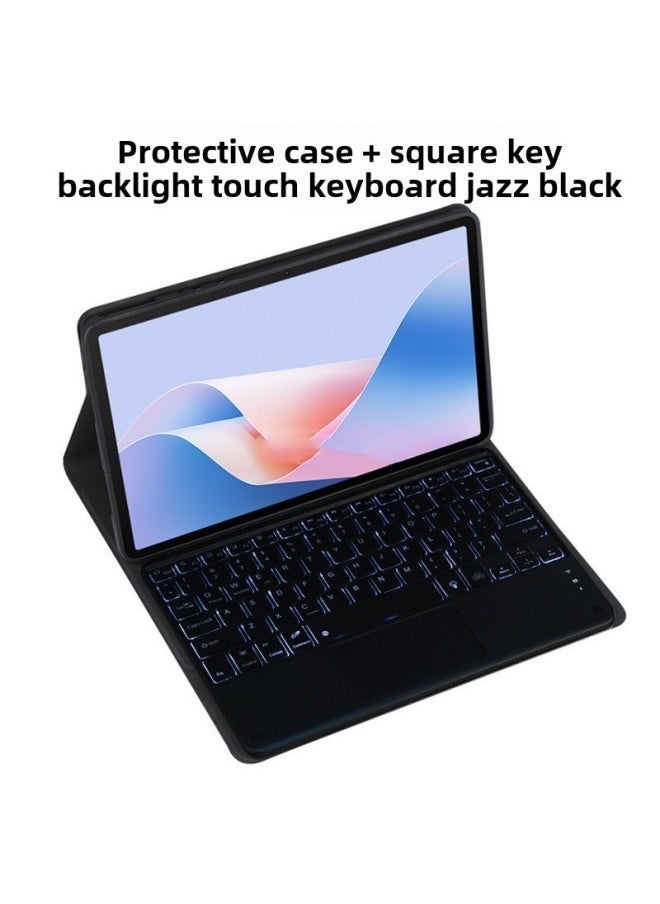 For Xiaomi Tablet 7pro Protective Case XiaoMi Pad7 Bluetooth Wonderful Control Backlit Keyboard Redmi10.6 Case-Color: Jazz Black-Product Type:Xiaomi Pad 6s Pro  Right Pen Tray (with 10inch Keyboard - Image 1