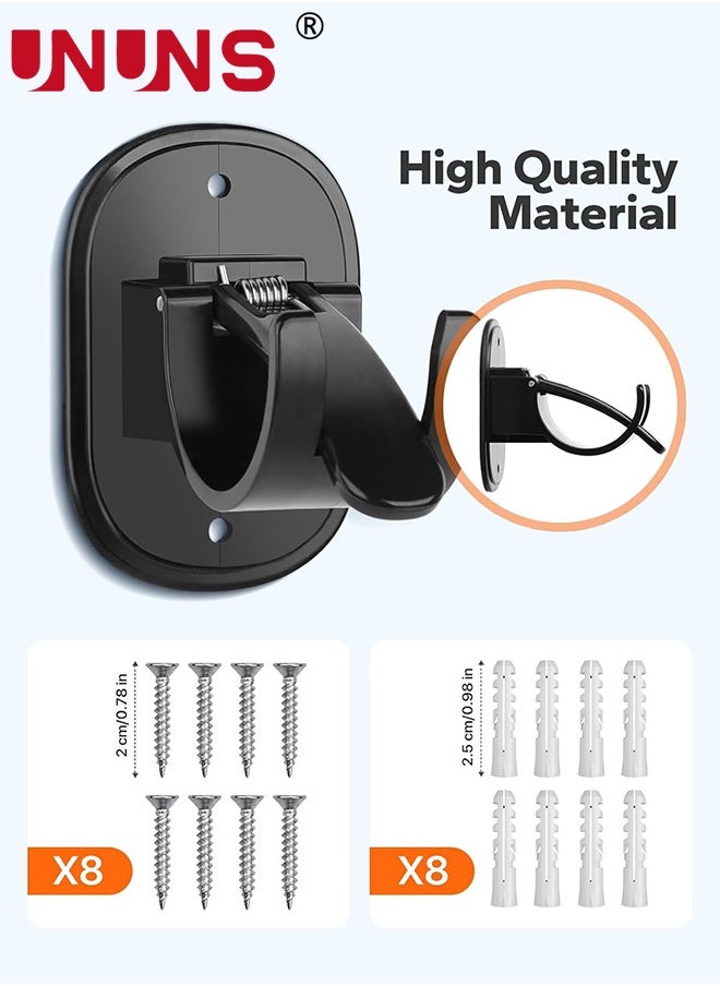 Curtain Rod Bracket,4-Count Universal Plastic Curtain Rod Holders,Can Be Drilled Or Self-Adhesive,Curtain Rod Hooks For Bathroom,Bedroom,Livingroom,Kitchen