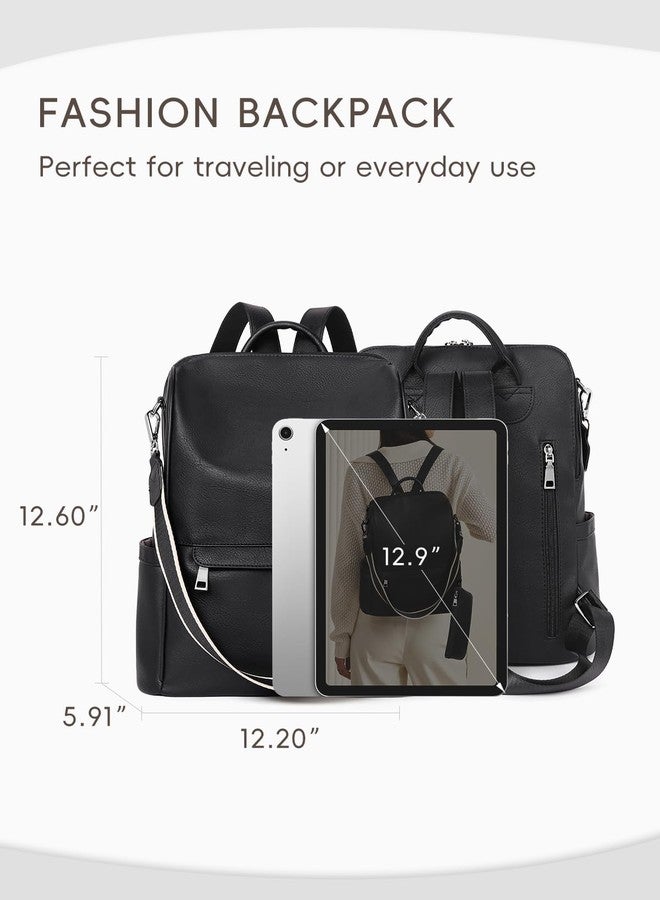 CLUCI Womens Backpack Purse Leather Anti-theft Large Fashion Designer Travel Bag Ladies Shoulder Bags - Image 3