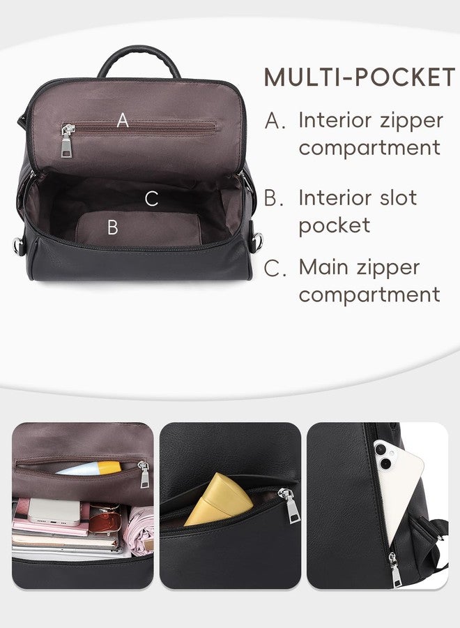 CLUCI Womens Backpack Purse Leather Anti-theft Large Fashion Designer Travel Bag Ladies Shoulder Bags - Image 5