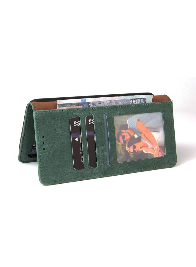 اس-توب جراب لهاتف Samsung Galaxy A11 إصدار الاتحاد الأوروبي، جراب جلدي أفقي بسيط مع إغلاق بالشفط وحامل وفتحة للبطاقات ومحفظة - Image 5