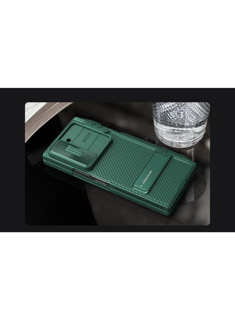 Nillkin CamShield Fold Case with Pen Holder & Stand for Samsung Galaxy Z Fold 6 5G | Premium Protection & Practical Design - Deep Green - Image 3