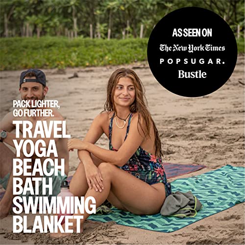 Acteon Large Microfiber Beach Towel, 64" x 30" Quick Dry Odor-Free Technology, Men & Women Fast Drying Absorbent Swim Towels for Swimmers, Sand, Pool, Travel, Hiking, Gym, Camping, Bath - Image 2