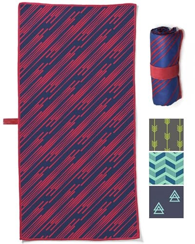 Acteon Large Microfiber Beach Towel, 64" x 30" Quick Dry Odor-Free Technology, Men & Women Fast Drying Absorbent Swim Towels for Swimmers, Sand, Pool, Travel, Hiking, Gym, Camping, Bath - Image 1