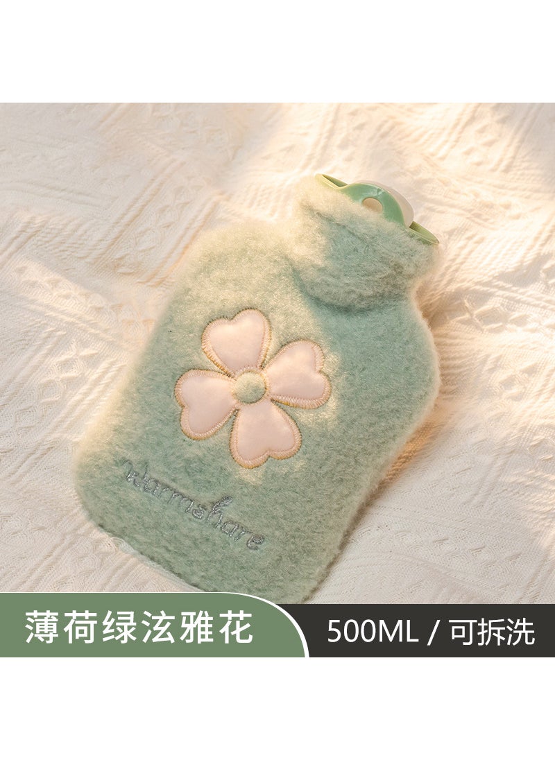 Generic Cartoon Plush Hot Water Bag Mini Hand Warmer 1000ML Twilight Pink  - Image 2