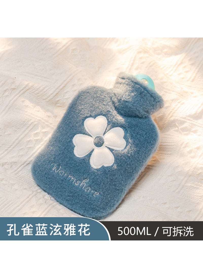 Generic Cartoon Plush Hot Water Bag Mini Hand Warmer 1000ML Twilight Pink  - Image 4