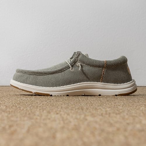 Bruno Marc Men's Arch Support Casual Slip-on Shoes Loafers for Men Non Slip Comfortable Boat Shoes,Size 8.5,Khaki,SBLS2302M - Image 3