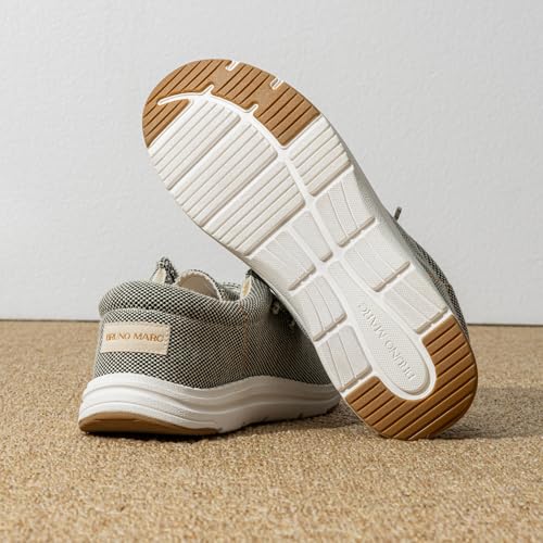 Bruno Marc Men's Arch Support Casual Slip-on Shoes Loafers for Men Non Slip Comfortable Boat Shoes,Size 8.5,Khaki,SBLS2302M - Image 4