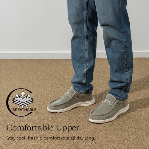 Bruno Marc Men's Arch Support Casual Slip-on Shoes Loafers for Men Non Slip Comfortable Boat Shoes,Size 8.5,Khaki,SBLS2302M - Image 5