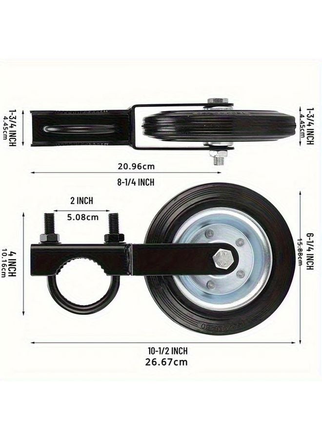 Black Heavy Duty Metal Farm Gate Foot Wheel For Outdoor Door Frame And Fence Gate - Image 5