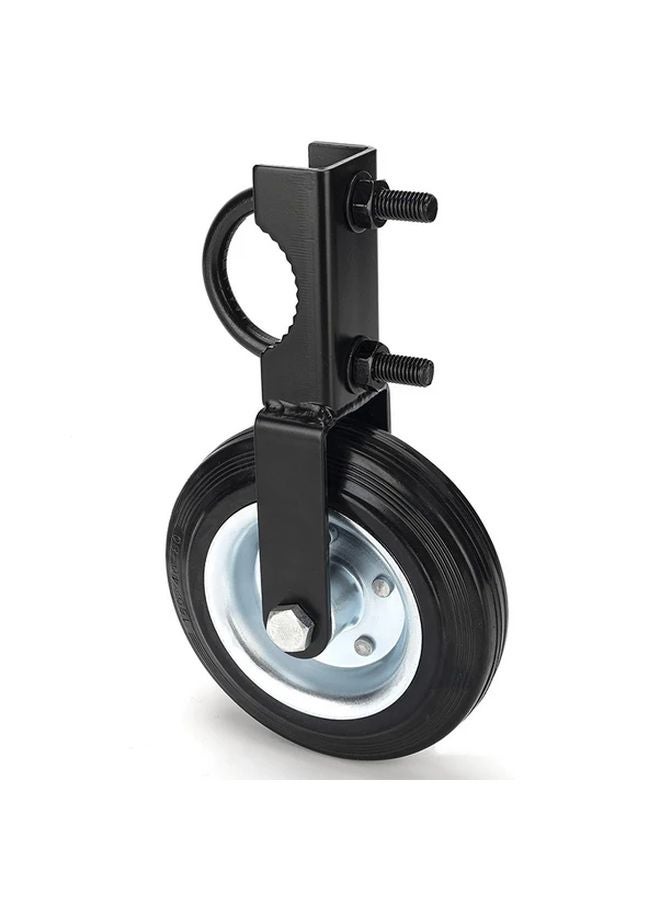 Black Heavy Duty Metal Farm Gate Foot Wheel For Outdoor Door Frame And Fence Gate - Image 1