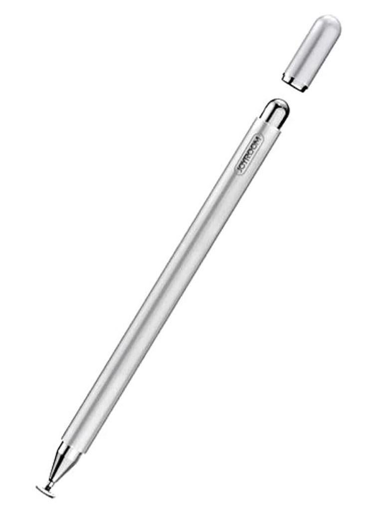 JOYROOM Ipad Pencil With Palm Rejection Glove Capacitive Stylus Pen For Kid Student Drawing And Writing Universal Ipad Pro Ipad 8Th 7Th 6Th Generation Mini Air Iphone Android Samsung Surface Silver - Image 1