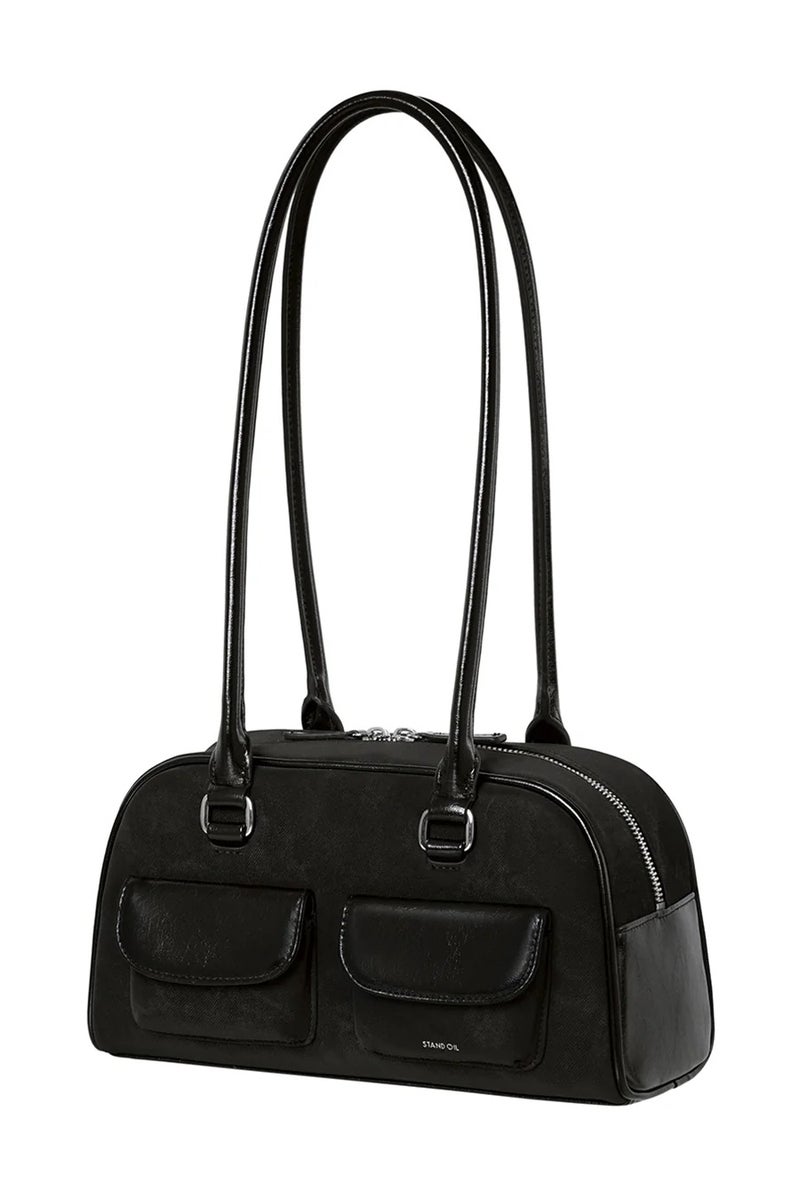 حقيبة كتف جلدية Stand Oil Chubby Bag