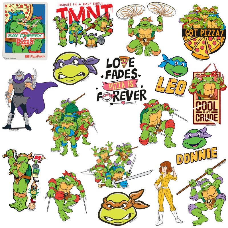 GRAPHICS & MORE TMNT Teenage Mutant Ninja Turtles 50CT Sticker Pack Large Deluxe Stickers Variety Pack - Laptop, Water Bottle, Scrapbooking, Tablet, Skateboard, Indoor/Outdoor - Set of 50 - Image 3