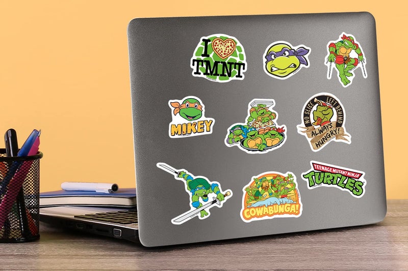 GRAPHICS & MORE TMNT Teenage Mutant Ninja Turtles 50CT Sticker Pack Large Deluxe Stickers Variety Pack - Laptop, Water Bottle, Scrapbooking, Tablet, Skateboard, Indoor/Outdoor - Set of 50 - Image 5