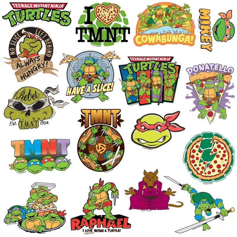 GRAPHICS & MORE TMNT Teenage Mutant Ninja Turtles 50CT Sticker Pack Large Deluxe Stickers Variety Pack - Laptop, Water Bottle, Scrapbooking, Tablet, Skateboard, Indoor/Outdoor - Set of 50 - Image 4