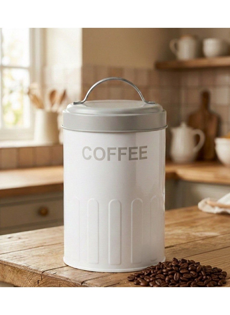 Steel can for storing coffee 10*16 cm