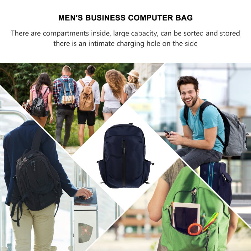 👕 حقيبة لابتوب ظهر للرجال بسعة ك رة مع منفذ إس للأعمال والسفر - Image 3