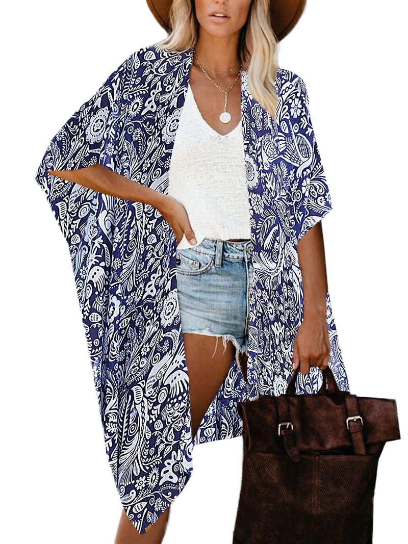 Moss Rose Women Summer Bikini Kimono Bathing Suit Cover Ups for Swimwear - Image 1