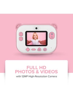 myFirst Camera Insta 2 | Instant Print Kids Camera, Print in 10 Secs w/ Thermal Paper, Dual Lens 6MP/9MP/12MP, 1080P Video Recording, 2.4" Color Display, Portable & Easy to Use - Blue  - Image 5