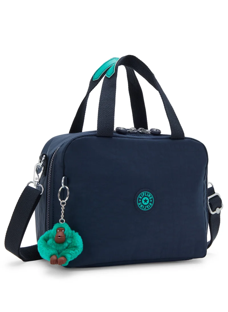 كيبلينغ Miyo Large lunchbox (with trolley sleeve) Blue Green Bl-15381CD7