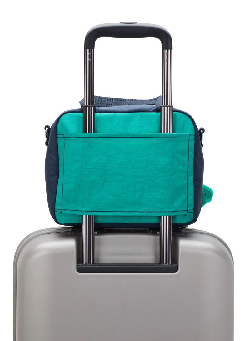 كيبلينغ Miyo Large lunchbox (with trolley sleeve) Blue Green Bl-15381CD7