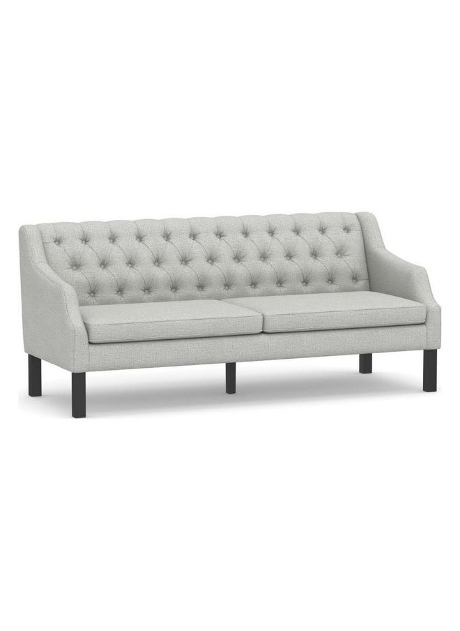 Homzmart Linen  and Sweedish Wood 3 Seaters Sofa - Grey  - Image 1