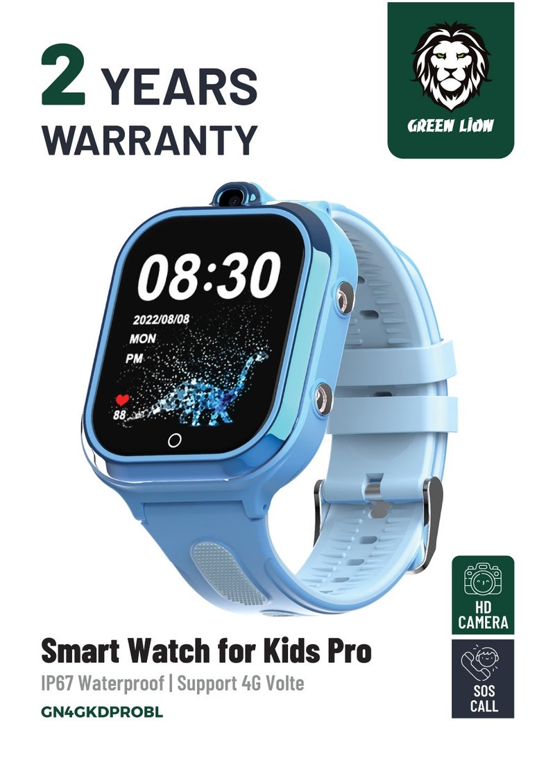GREEN LION Smart Watch for Kids Pro 1.85inch IPS 240x280 / Up to 4 Days Working Time / Precise Positioning - Blue  - Image 1