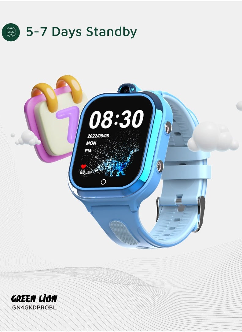 Smart Watch for Kids Pro 1.85inch IPS 240x280 / Up to 4 Days Working Time / Precise Positioning - Blue