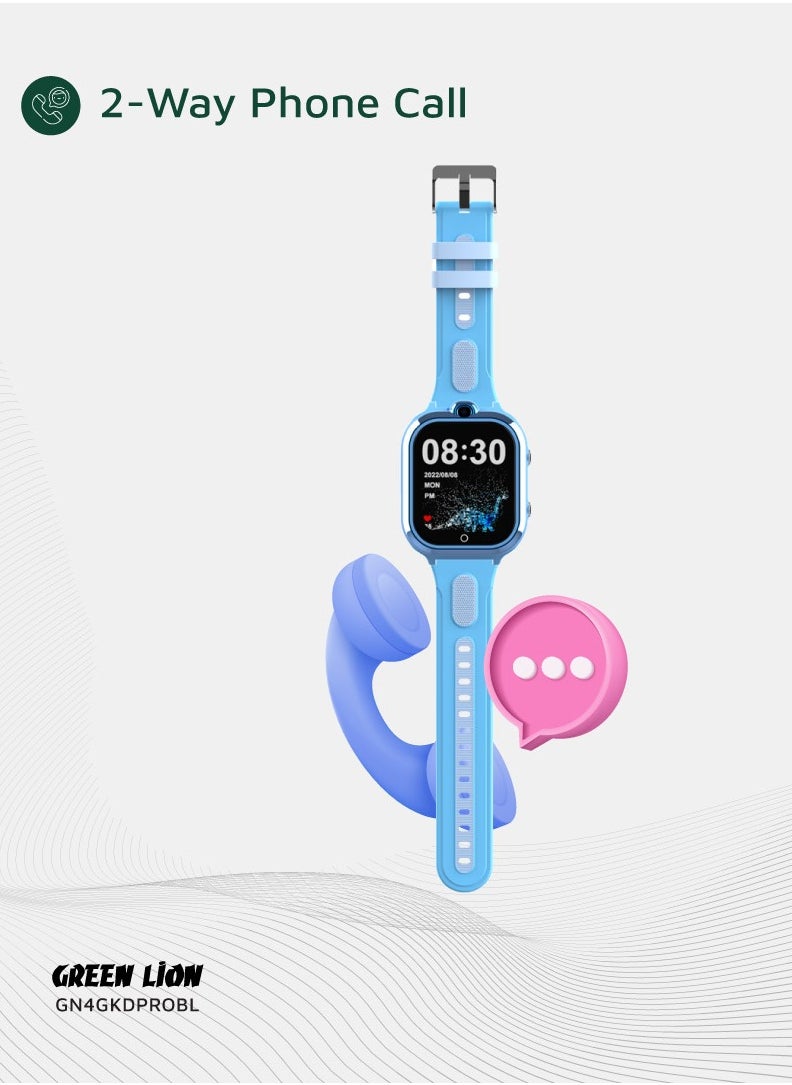 Smart Watch for Kids Pro 1.85inch IPS 240x280 / Up to 4 Days Working Time / Precise Positioning - Blue