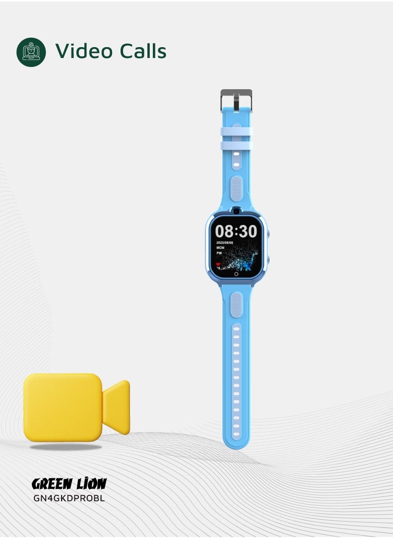 Smart Watch for Kids Pro 1.85inch IPS 240x280 / Up to 4 Days Working Time / Precise Positioning - Blue