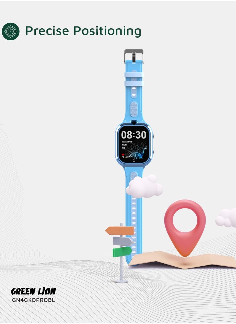 Smart Watch for Kids Pro 1.85inch IPS 240x280 / Up to 4 Days Working Time / Precise Positioning - Blue