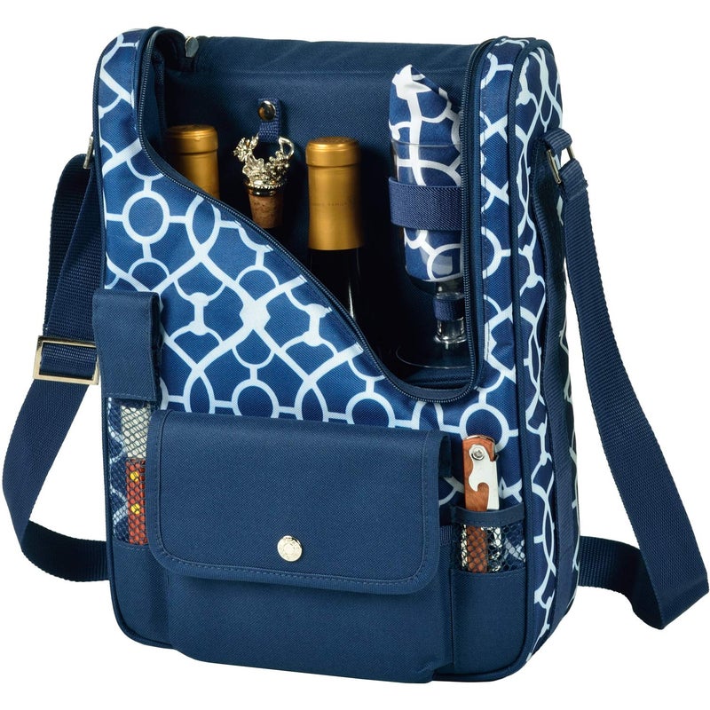 Picnic at Ascot Original Insulated Wine and Cheese Cooler Bag - Designed, Assembled & Quality Approved in the USA - Image 1